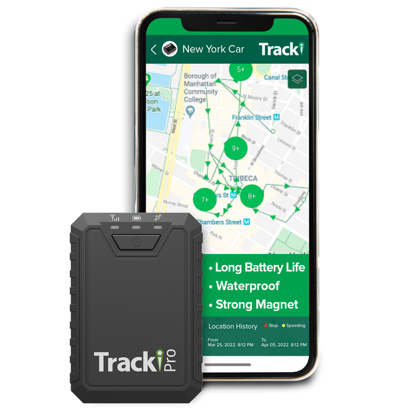 TrackiPro long-battery 4G GPS tracker with magnet mount