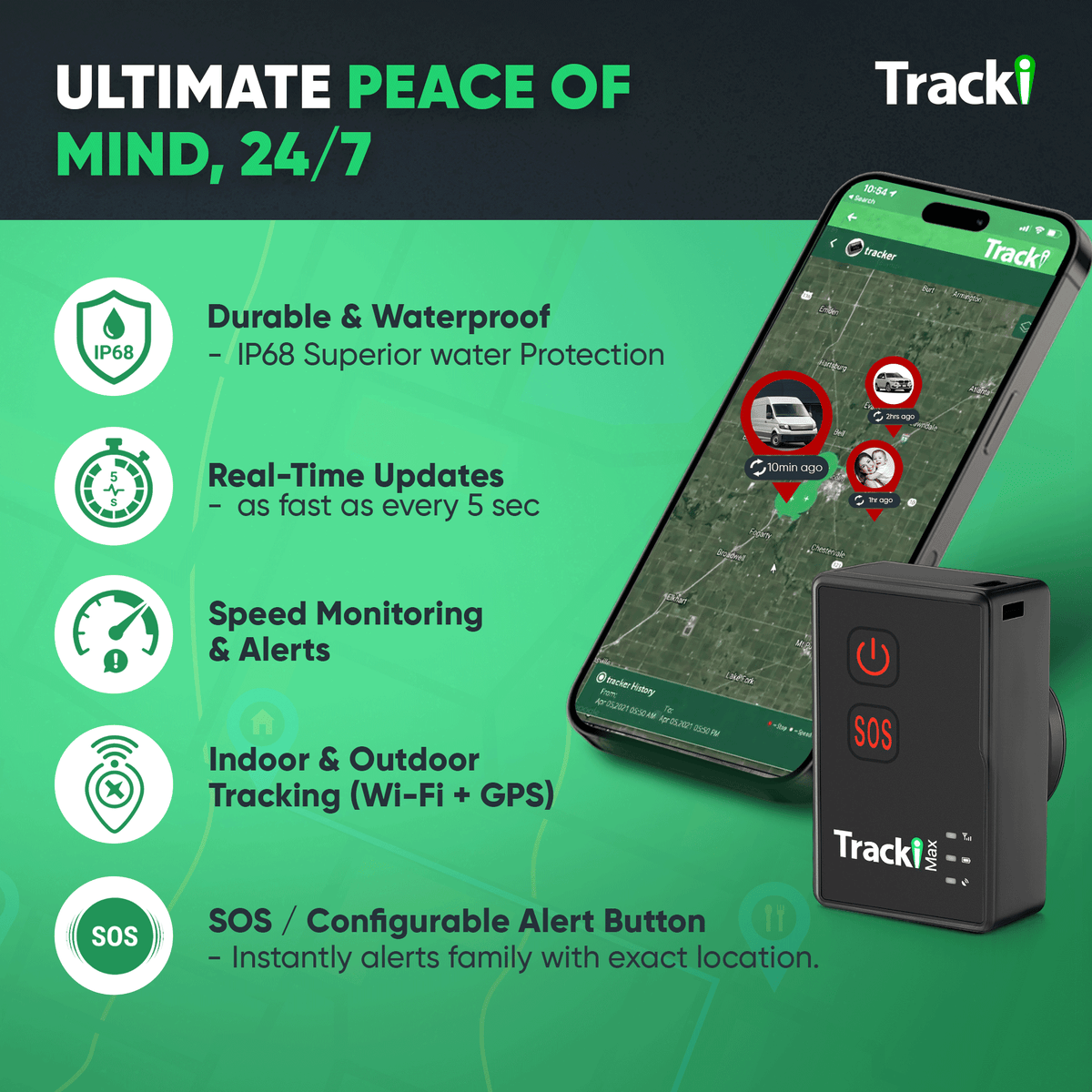 Tracki Max Real-Time GPS Tracker