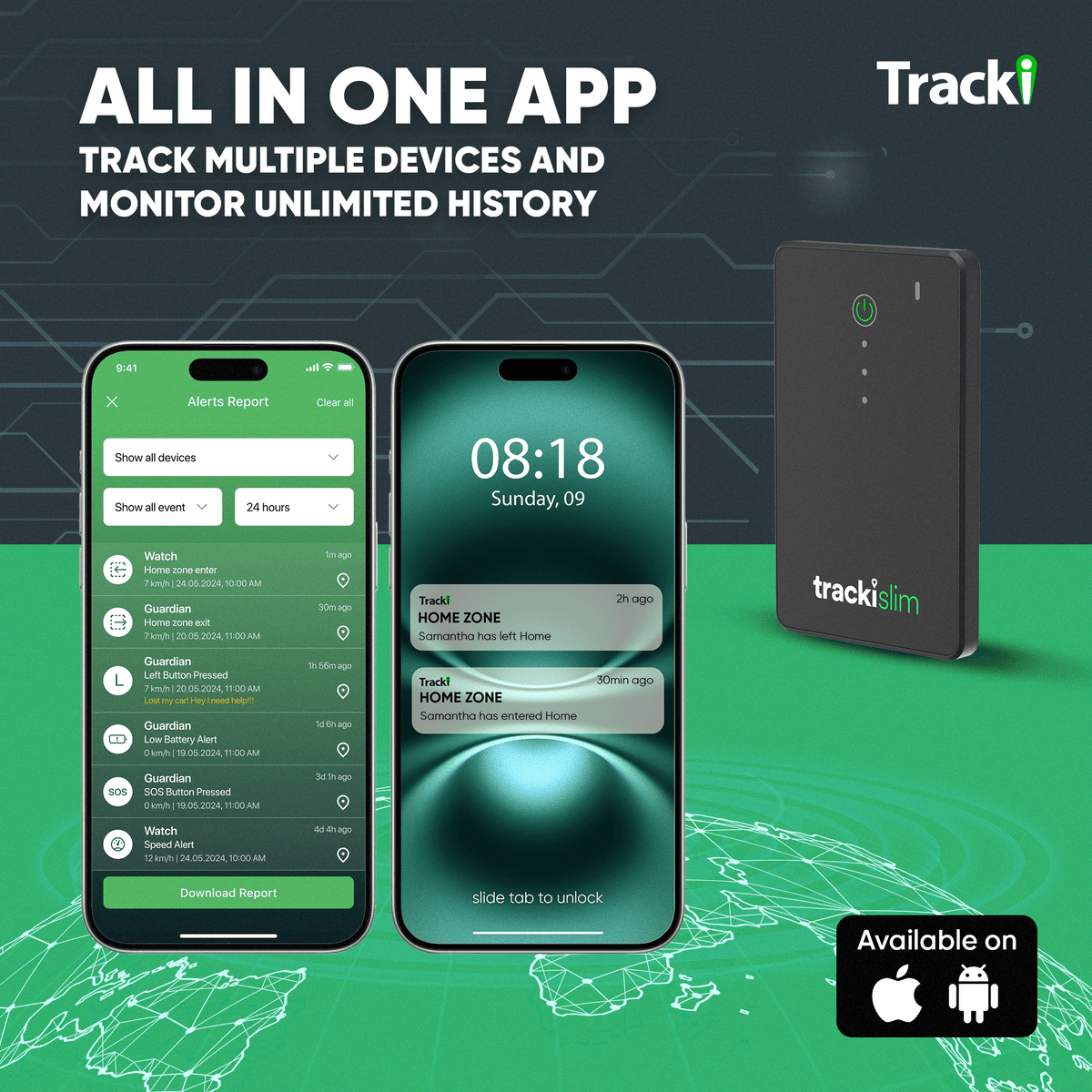 Tracki Slim Real-Time GPS Tracker