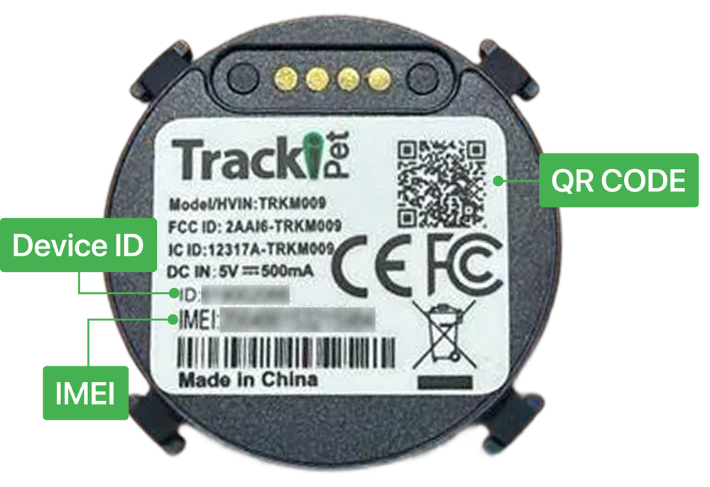 2. Back of the device