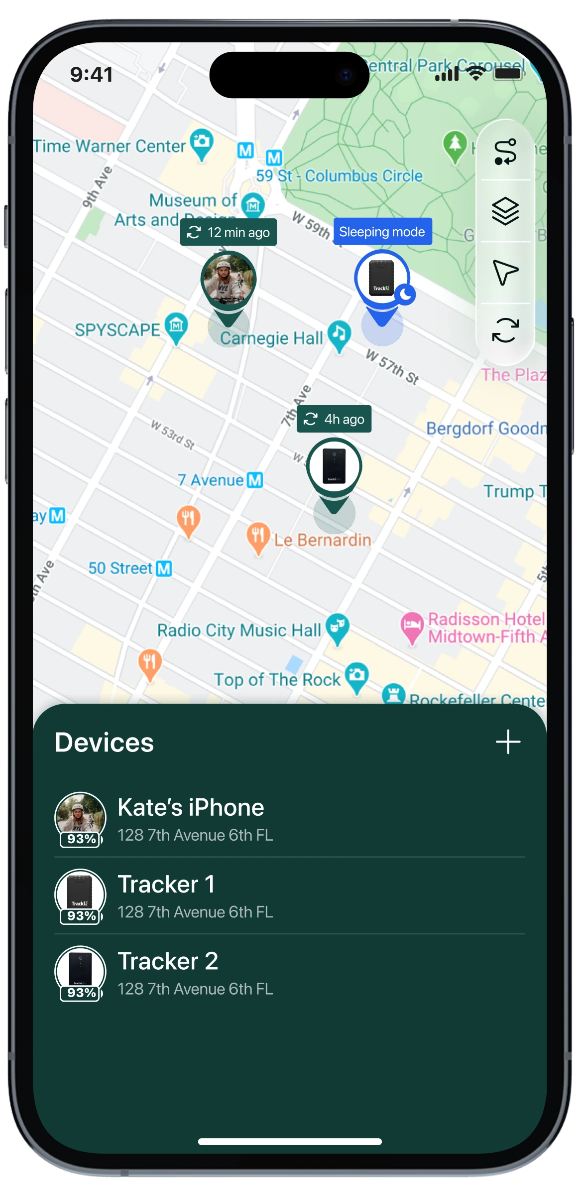 App screen