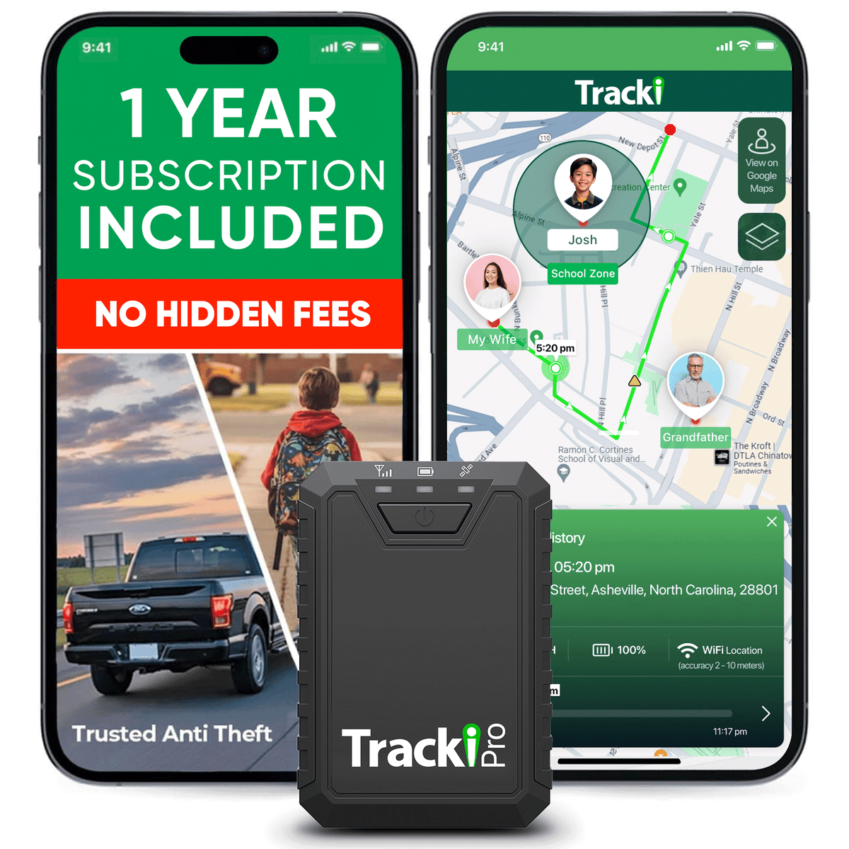 Tracki Pro GPS Tracker - 12 month subscription included!