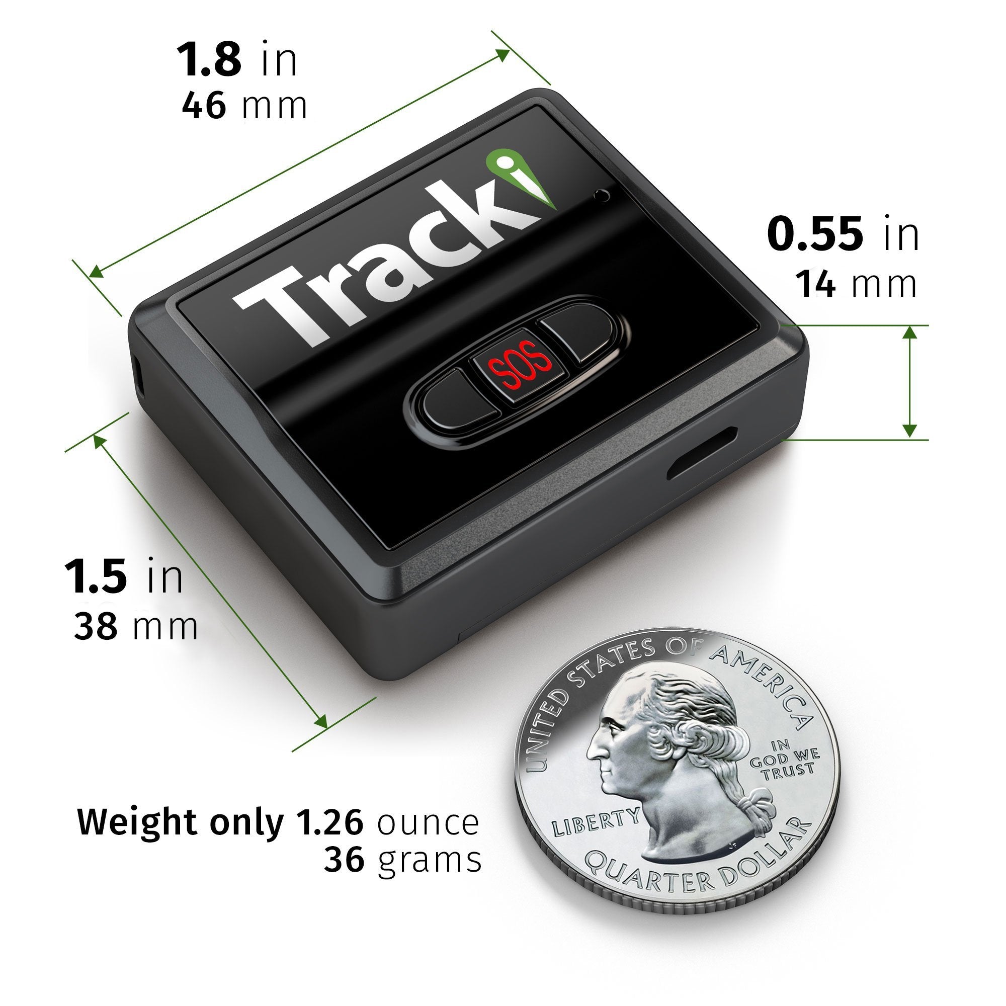 Tracki 2021 Model Mini Real time GPS Tracker. - Tracki