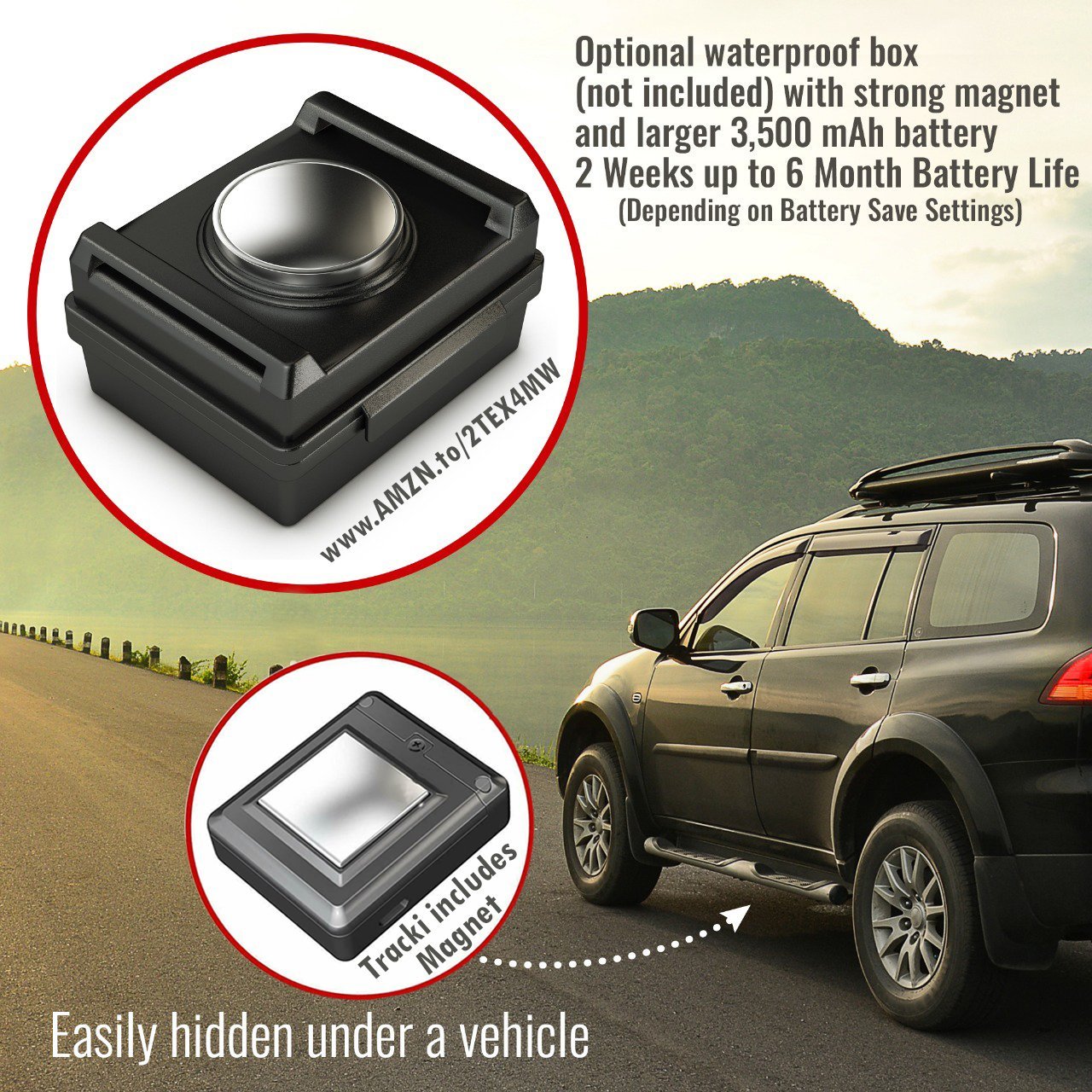 Tracki 2021 Model Mini Real time GPS Tracker. - Tracki