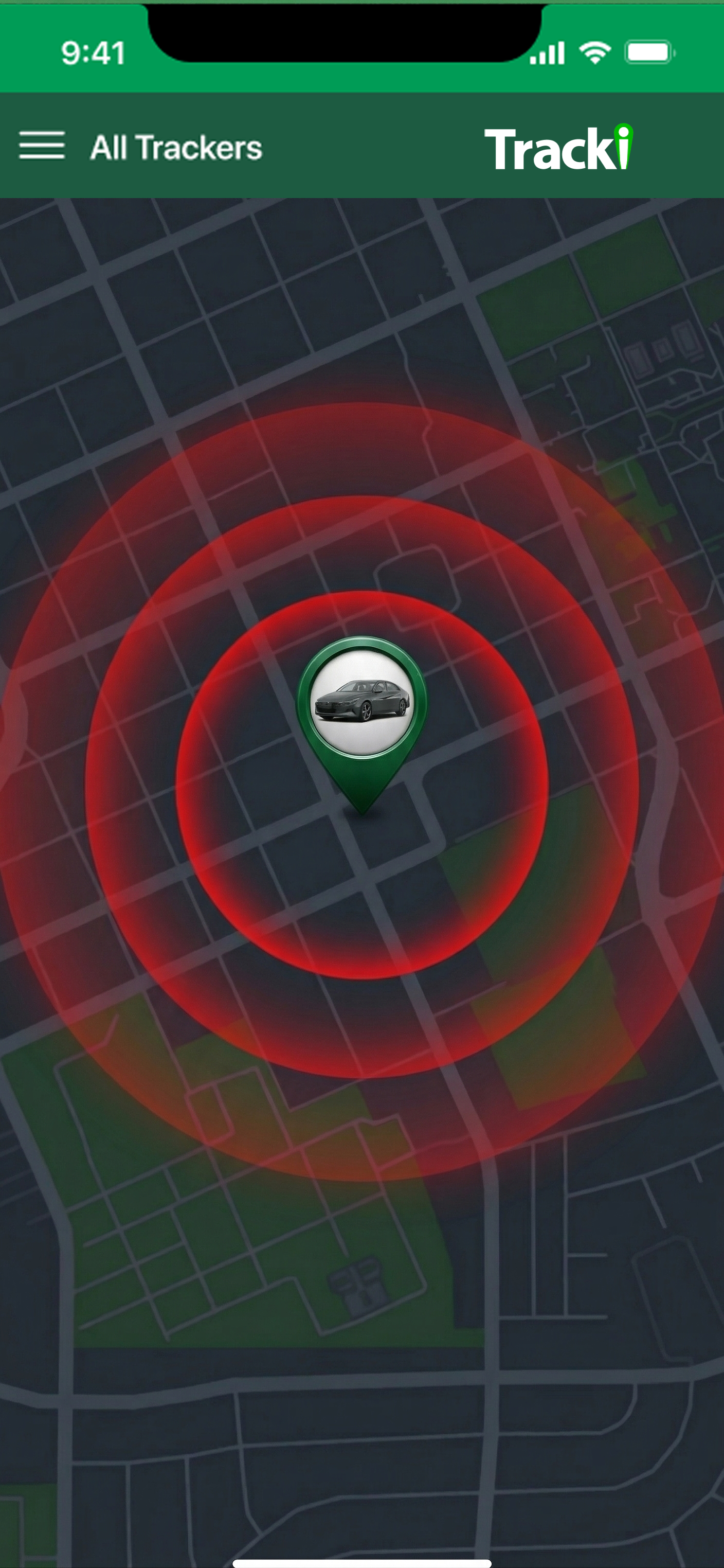 Tracki critical map alert